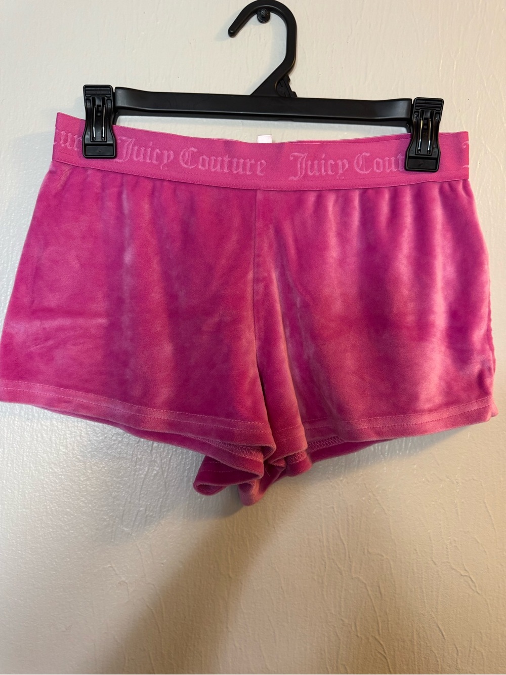 Juicy Couture Hot Pink Velour Shorts
